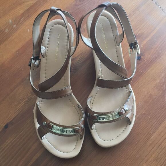 Tommy Hilfiger Wedge Sandals size 8.5 - Picture 10 of 12